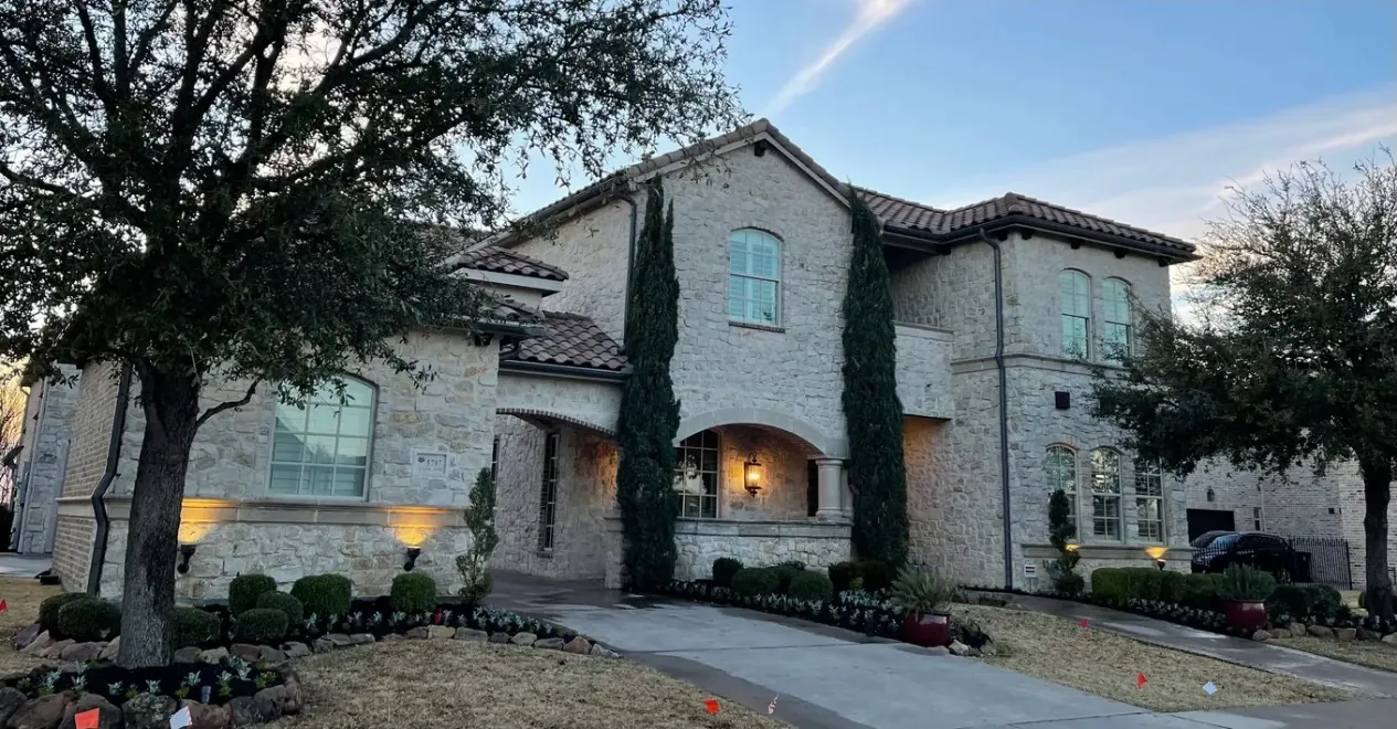 Beautiful residential landscaping by Godoy's Wolves, DFW Texas